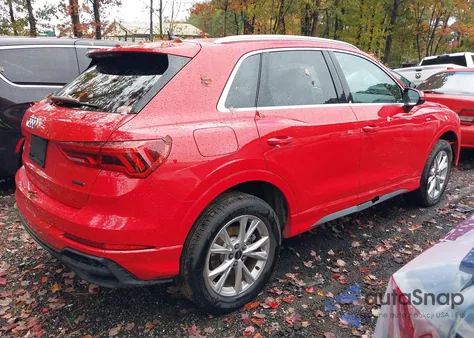 2025 Audi Q3 Premium 45 Tfsi S Line Quattro Tiptronic z USA, uszkodzony, nr VIN WA1DECF3XS1049607